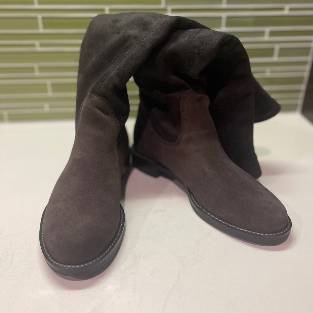 NWOB ECCO Brown Tall Riding Boots sz 37